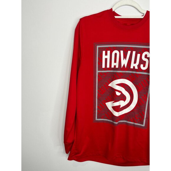 Atlanta Hawks T Shirt Mens Medium Top Basketball Tee NBA Graphic Activewear Gym - Picture 3 of 13